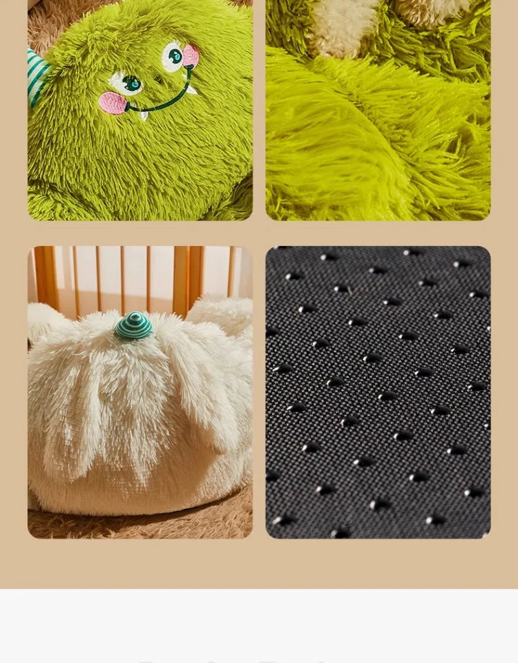 Dog Kennel Winter Warm Dog Bed Small Dogs Teddy Nest Pet Cushions Sofa Sleeping with Cat Nest Four Seasons Universal