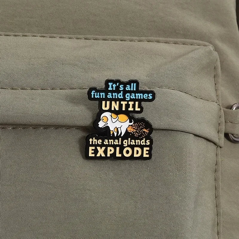 Dog It's All Funny Quote Cartoon Enamel Pins Animal Metal Badges Custom Brooches Clothing Decoration Pin Jewelry Gift Wholesale