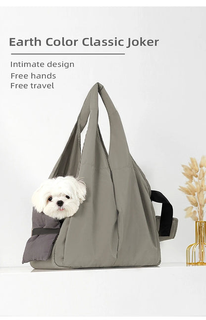 Onecut Adjustable Pet Shoulder Carrier Bag, Portable Breathable Outdoor Travel Dog Cat Backpack, Durable Puppy Transport Basket