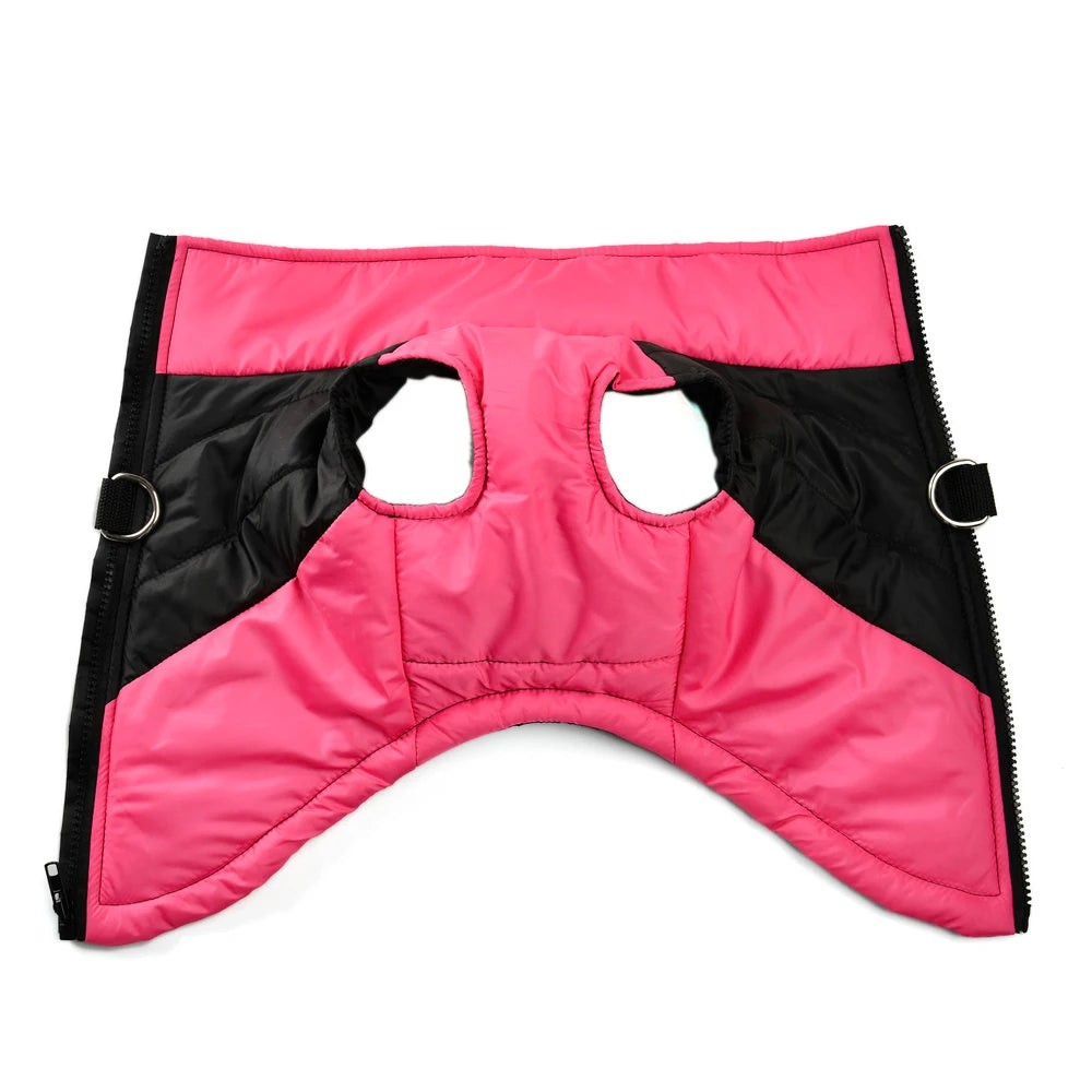 Waterproof Pet Clothes With D-ring Warm Dog Vest For Winter Outdoor Windproof Puppy Coat For Small Medium Dogs Bulldog