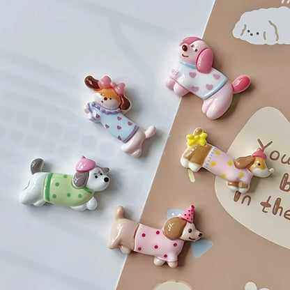 5pcs Dog Fridge Magnet Set - Creative Decor for Office, Kitchen, and Storage Cabinets - Home Decoration - Holiday Gift