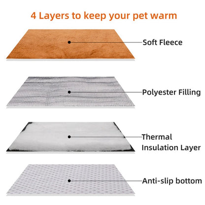 XS-3XL Warm Soft Pet Bed Mats Plush Pet Sleeping Mat for Dog Bed for Small Large Dogs Blanket Cat Bed Thermal Cat Mat Cushion ﻿