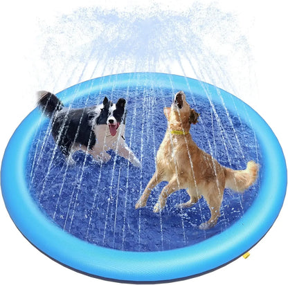 Dog Cool Toys Splash Pad for Dogs Anti-Slip Pool for Large Dogs Thickened Durable Outdoor Water Play Mat Summer Sprinkler Toy
