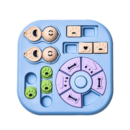 1 PC Interactive Puzzle Food Hiding Toy - Anti-choking Slow Feeder for Puppies and Adult Dogs, Multi-Function Food Dispenser