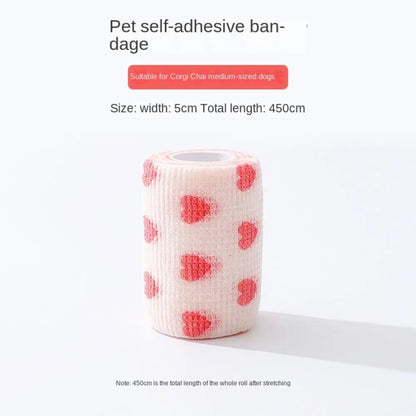 Disposable Dog Foot Covers Durable Anti-dirty Breathable Pet Self-adhesive Bandage Pet Go Out Foot Wrap
