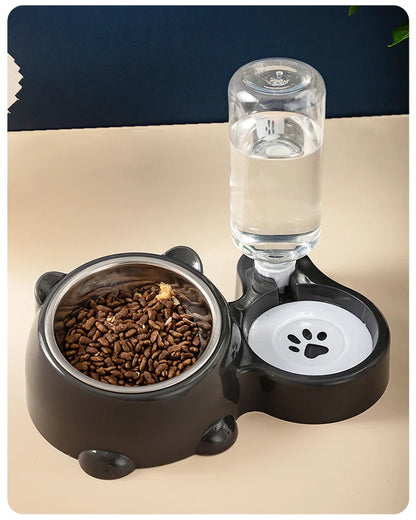 Cat Bowl 2-in-1 Drinking Water Dog Food Pot Water Bowl Rice Pot Pet Supplies Cat Bowl Pet Drinking Water Feeding Integration