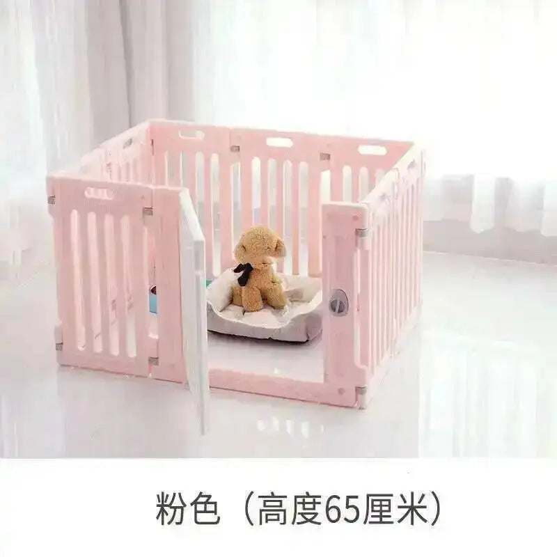 the DOG STAR CORRAL - Doghouses, Modern Dog Plastic Safety Fence, Home Pet Cat/Dog Kennel, Small Dogs Indoor Isolation with Toilet, Dog Cage Pet Supplies