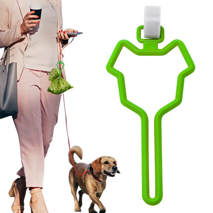 the POOP BAG CARRIER CLIP - Dog Poop Bag Holder, Pet Waste Carrier Clip, Hands-Free Dog Leash Dispenser, Outdoor Walking Puppy Poop Bags Clip, Easy to Carry