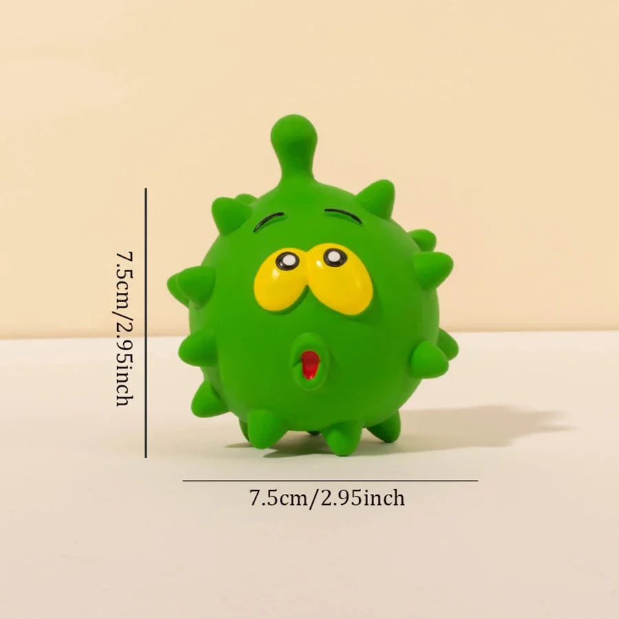 the GRIP'N'GNAW SQUEAKY - 1PC Cute Squeaky Pet Dog Interactive Chew Toy, Puppy Bite Resistant Thorn Tooth Cleaning Toy, Molar Chew Toys for Dogs, Supplies