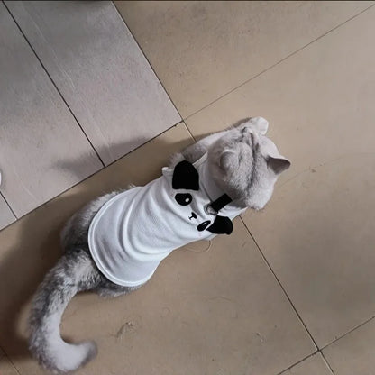 Cute Pet Vest Breathable Waffle Knit Soft and Comfortable with Traction Buckle Suitable for Spring/summer Dog and Cat Vest