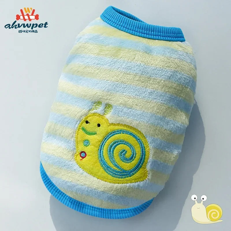 Cute Dog Clothes Winter Vest for Small Dogs Cats Warm Pets Sweater Soft Flannel Puppy Puffer Jacket Dog Accessories Supplies