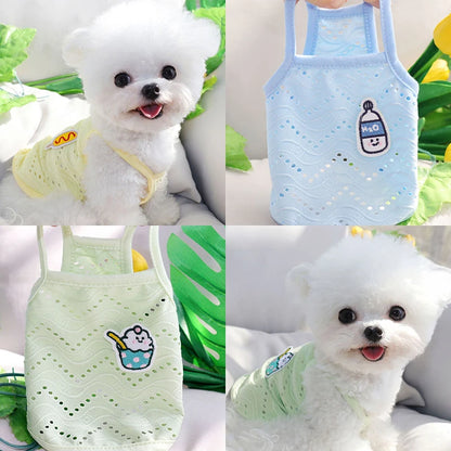 Dog Clothes for Small Dogs Thin Cute Dog Vest Puppy Clothes Breathable Chihuahua Clothes Cat Vest Pet Supplies
