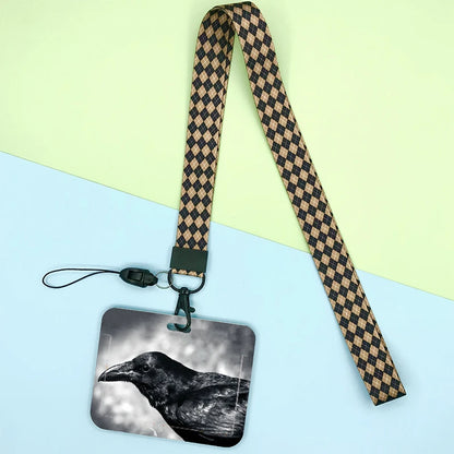 Cat and dog pattern Bank Credit ID Card Student Bus Card Holders Storage Protective Shell Pendant