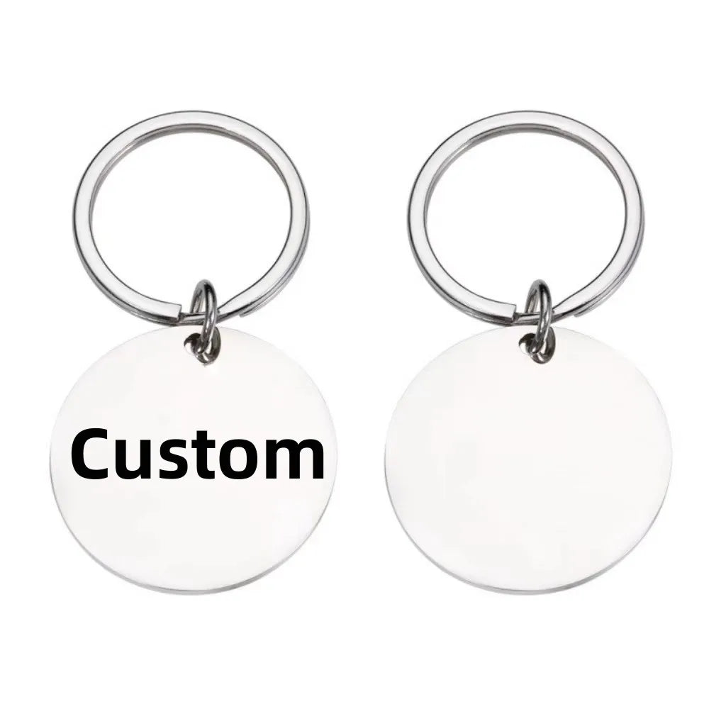 Customized Photo Pet Dog Cat Keychain I Love Dog Glass Cabochon Mini Personalize Pendant Keyring Car Key Man Women Souvenir Gift