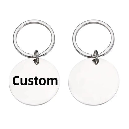 Customized Photo Pet Dog Cat Keychain I Love Dog Glass Cabochon Mini Personalize Pendant Keyring Car Key Man Women Souvenir Gift