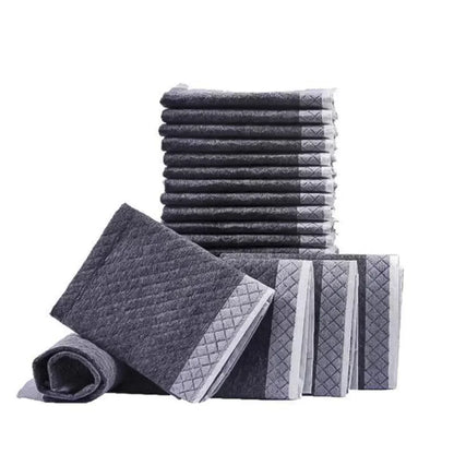 the BAMBOO PUPPY PADS - Eco-Friendly Bamboo Charcoal Puppy Pads- 20/40/50/100PCS Quick-Dry Absorbent Disposable Dog Diapers for Training & Clean Comfort
