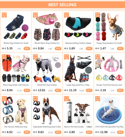 Waterproof Pet Clothes for Small Medium Dogs Jacket Puppy Warm Padded Down Coat Chihuahua Poodle Shih Tzu Costume Pug Outfits