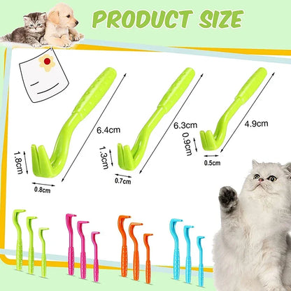 3Pack Flea Remover Hook Tick Remover Tweezer Tick Pull Pet Cat Dog Tick Clamp Accessaries Pet Mite Flea Extractor Dog Accessarie