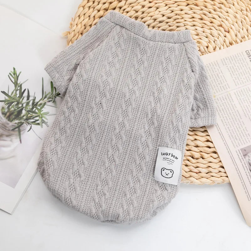 Winter Dog Clothes For Small Dog Designer Luxury Jersey Wool Dog Sweater For Chihuahua York Bulldog Sphynx Cat Knitting Clothing