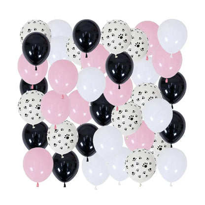 40Pcs Animal Themed  Balloons Dog Paw Latex Balloons - Perfect for Kids' Birthdays, Pet Parties, Festive Decorations