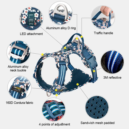 Truelove Pet Harnesses Durable Update Codura Fabric Nylon Aluminum Accessories Dog Harnesses Manufacturers TLH5656