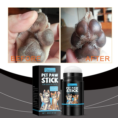 the PET PAW STICK - Pet Paw Balm, Helps Soothe and Protect Dry Cracked Noses/Paws with Natural Dog Paw Oil, Moisturizing Paw Protectant Pet Care