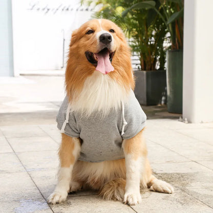 Big Dog Hoodies Autumn and Winter Pet Zipper Pocket Hoodies for Large Medium Sized Dog Clothes Pet Clothing