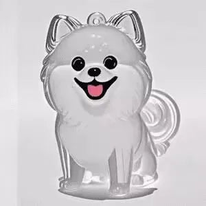 Clear Puppy Hair Memorial Keepsake Capsule Pet's Dog Fur Storage Container Pendant Keychain Decor Pet Lovers Home Display Gifts