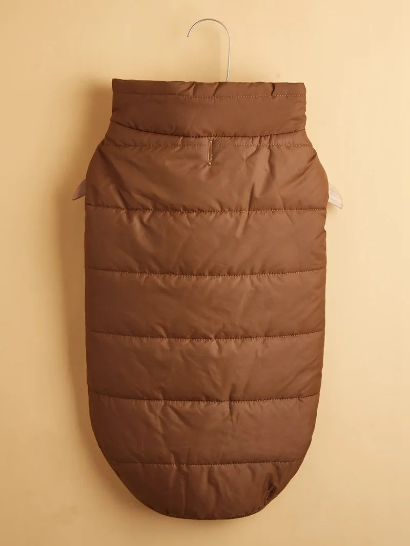 Winter Pet Dog Coat Winter Warmth Clothes Winter Dog Vest With Integrated Keep Warm Fleece Back Zipper For Small Medium Dog