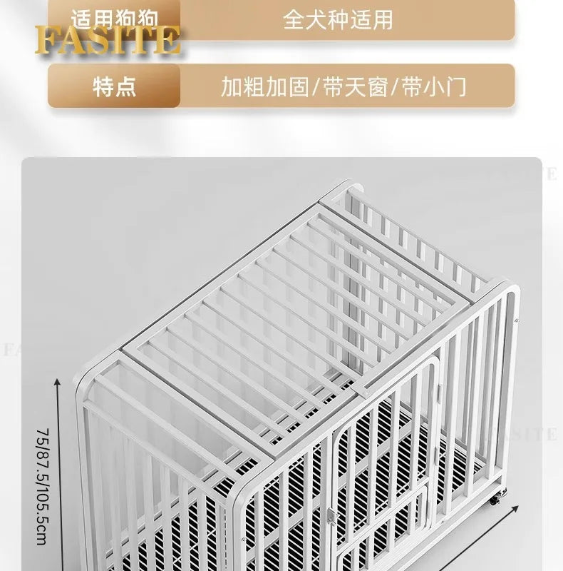 Dog cage Large medium small dog bold indoor separation with toilet Corgi Teddy Golden Retriever Pet Villa