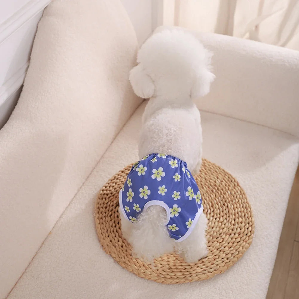 Female dog Cute Washable Male Dog Diapers, Reusable High Absorbency Leak-Proof Male Dog Diapers cat Physiological Pants