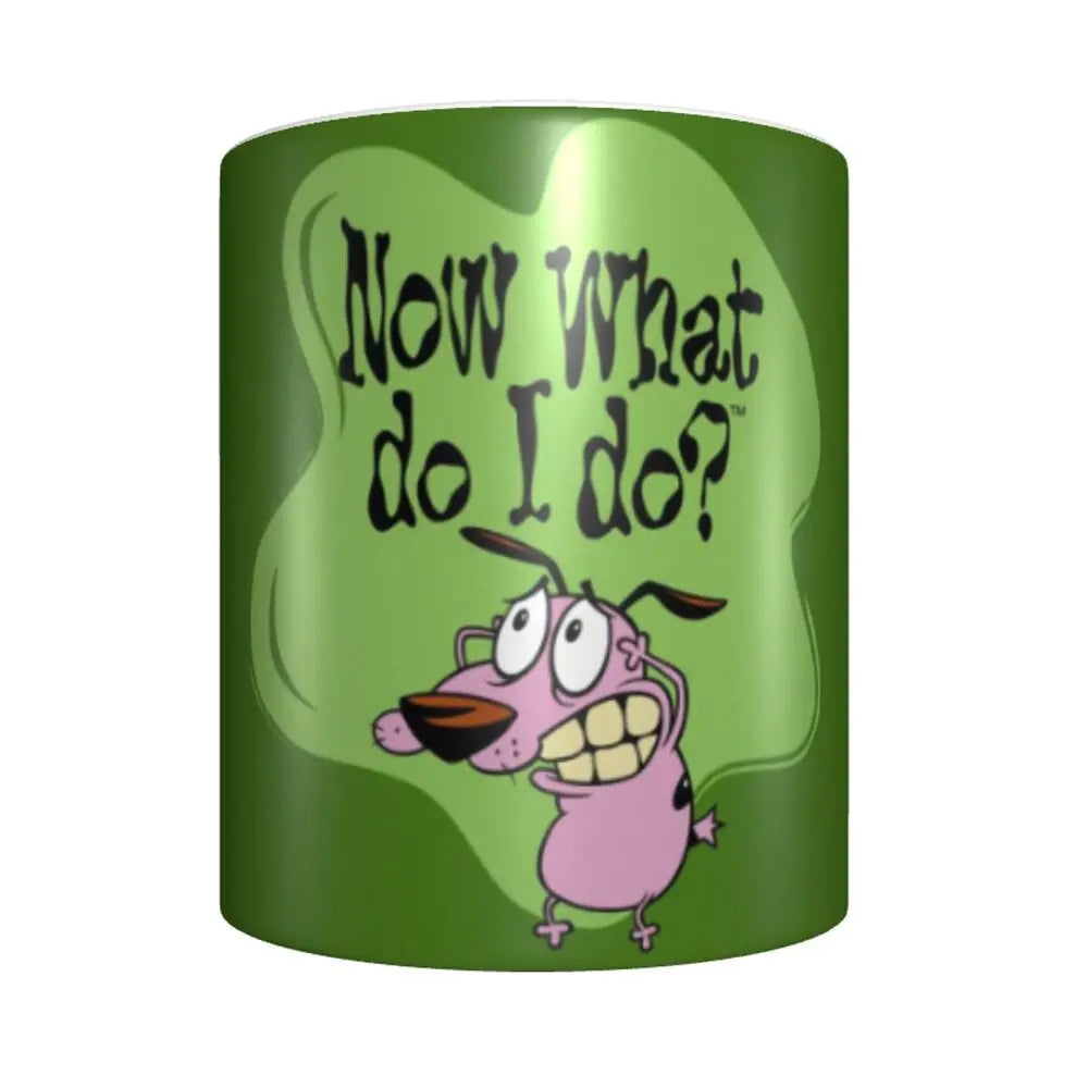 Personalized C-Courage The Cowardly Dog Coffee Mug DIY Ceramic Milk Tea Mug Cup