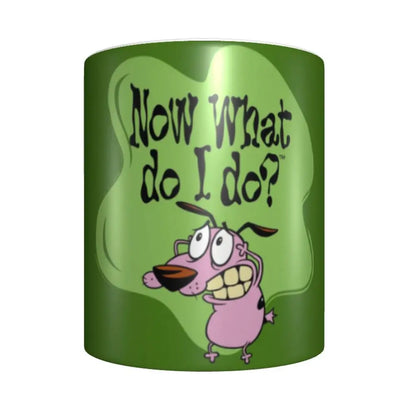 Personalized C-Courage The Cowardly Dog Coffee Mug DIY Ceramic Milk Tea Mug Cup