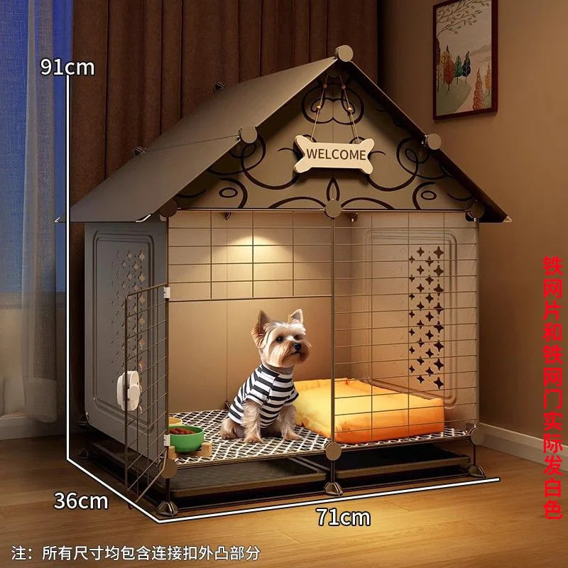 Dog Cage Small Dog Kennel One Room One Living Room One Bathroom Dog Villa Indoor Household With Toilet Bichon Teddy Only