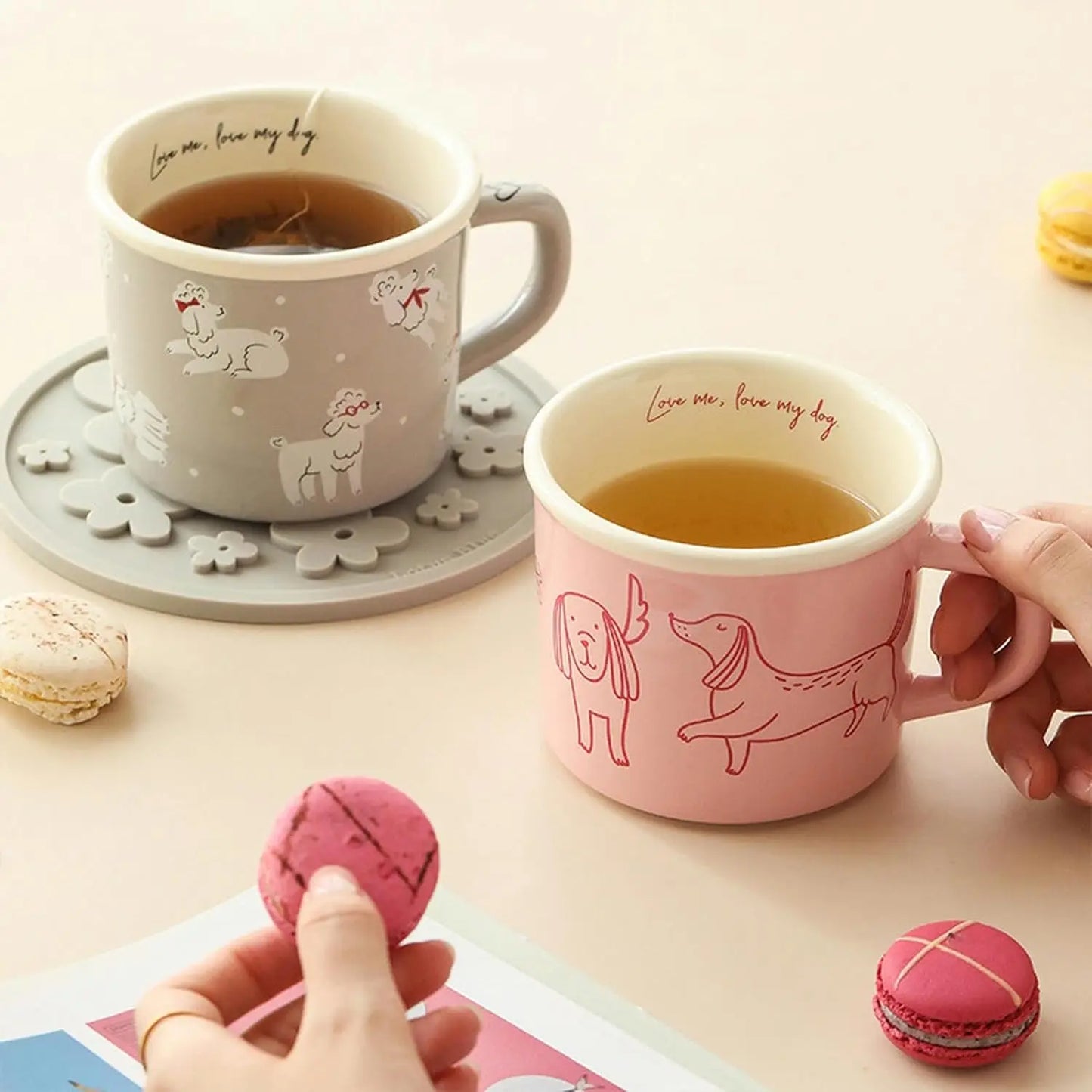 Cute Dachshund Dog Coffee Mug Funny Novelty Ceramic Tea Cup Dishwasher Microwave Safe Home Ideal Gifts for Men Women