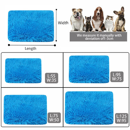 Plush Dog Blanket Winter Warm Pet Sheet Cat Dog Sofa Cushion Pet Mattress Household Carpet Comfortable Dog Sleeping Blanket
