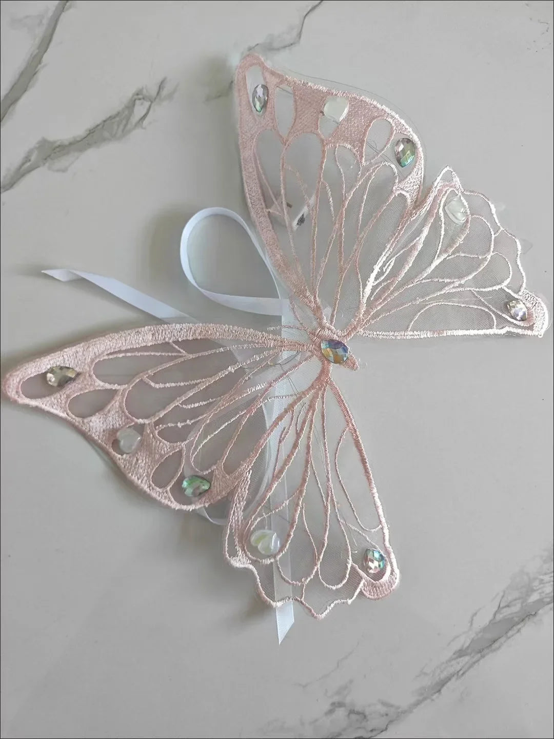 Dog wings glowing butterfly back decoration puppy summer clothes chest back decoration small dog Pomeranian Teddy Bigbear