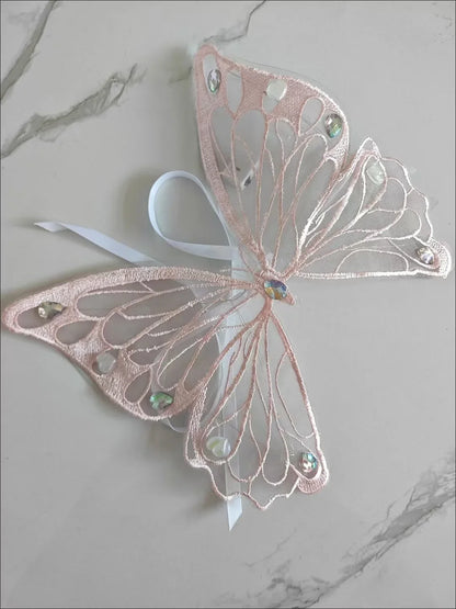 Dog wings glowing butterfly back decoration puppy summer clothes chest back decoration small dog Pomeranian Teddy Bigbear