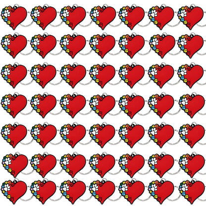 50PCS Cute Animal Keychain knife Ducks Dogs Cats Keyring for Women Men Kids Handbag Cool Car Key Accessories Friends Key Gifts