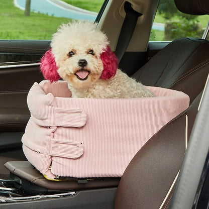 Dog Car Seat Bed Car Central Dog Car Seat Bed Portable Dog Carrier for Small Dogs Cats Safety Travel Bag Dog Accessories