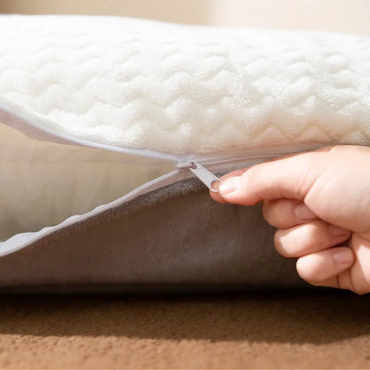 SRETNO Oval Shape Dog Beds Thicken Soft Cushion Removable Washable Dog Mat Winter Kennel Floor Cat Bed Pet Sleeping Mats chien