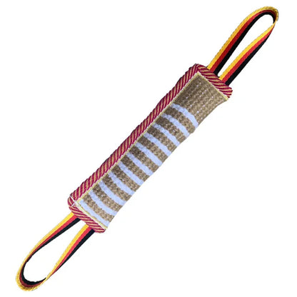 Durable Dog Training Tug of War Interactive Dogs Jute Bite Pillow Sleeve Chewing Toys for Malinois German Shepherd Pet Play Toy