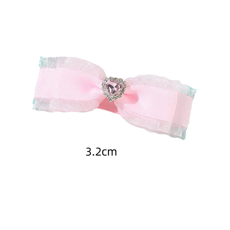 the PRETTY N PINK HAIRPINS - Pet Hairpin, Original Pink Pet Accessories, Headdress Yorkshire Hairpin, Marzis Hair Accessories, Dog Accessories