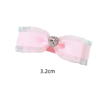 the PRETTY N PINK HAIRPINS - Pet Hairpin, Original Pink Pet Accessories, Headdress Yorkshire Hairpin, Marzis Hair Accessories, Dog Accessories