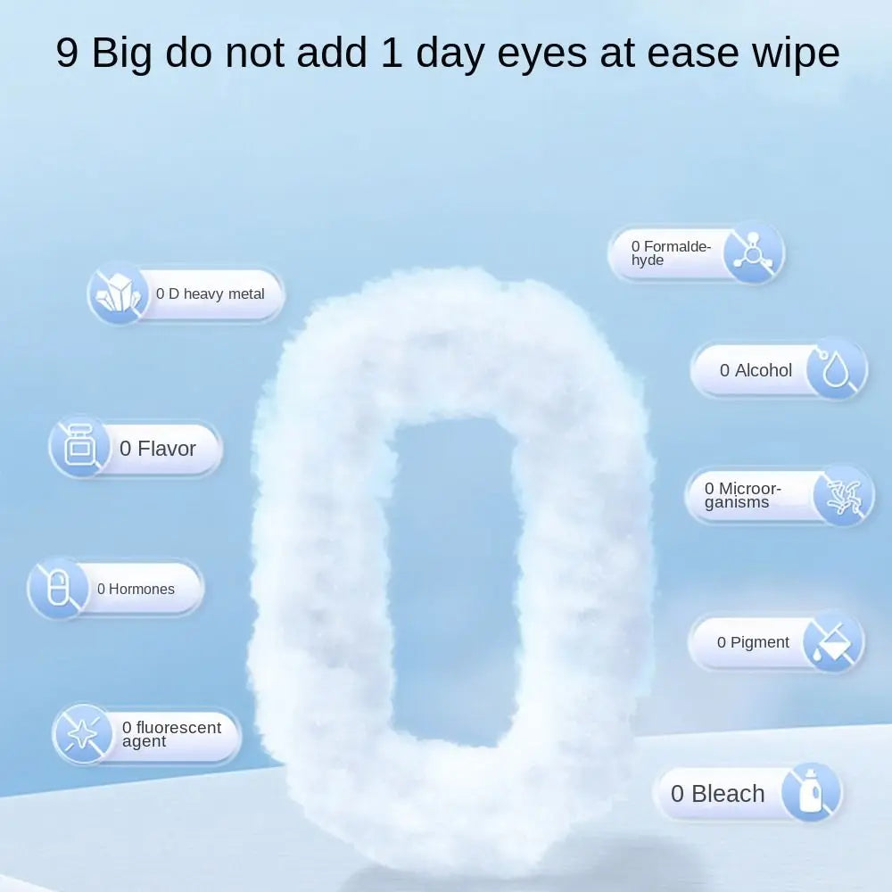 the PET WIPES - 80Pcs/Pack Pet Wipes, Pet Eye and Ear Wipes for Wiping Pets, Dog/Cat Pure Water Wet Pet No-Rinse Tear Stain Removal Cleaning