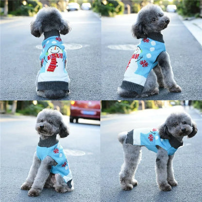 Christmas Knitted Sweater for Dog, Xmas Clothes, Puppy Coat, Chihuahua, Bulldog, Halloween, Costume Items, Winter