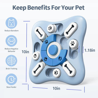 IQ Food Dispenser Dog Puzzle Toys Slow Feeder Interactive Increase Puppy  Slowly Eating NonSlip Bowl Pet Cat Dogs Training Game