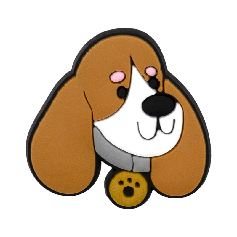 1pcs PVC Dog  Dachshund Corgi Paw Shoe Charms Shoe Decorations Accessories Pins for Women Men Kids Gift,Bulldog Clog Buckles