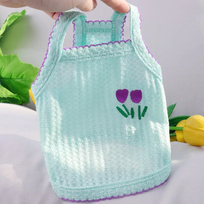 the PAWBREEZE COTTON VEST - Solid Dog Clothes, Summer Cotton Dog Vest, Chihuahua, Bichon Frise, Yorkie, Thin Puppy Breathable Dog Clothing, Pet Vest, Dog Costumes