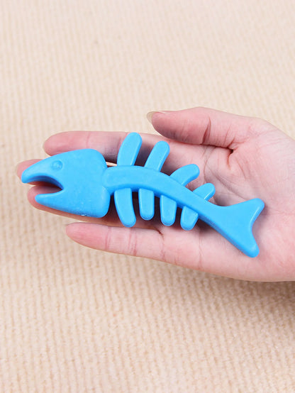 1pc-Anti Bite Fishbone Dog Toy - Suitable for training puppies of all breeds and sizes